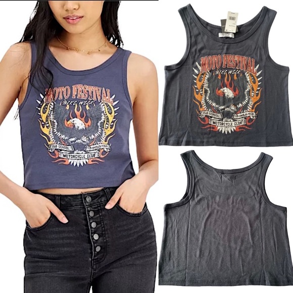 Grayson Threads Tank Top Black Label Sleeveless T-Shirt Moto New with Tags Sz XL - Picture 5 of 16